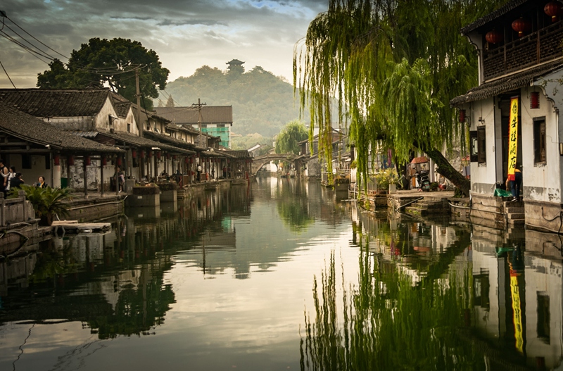 hk_c_夕陽下的柯橋古鎮一隅 浙江 笑天.jpg